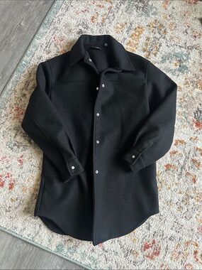 ASOS Black Lightweight Shacket Jacket